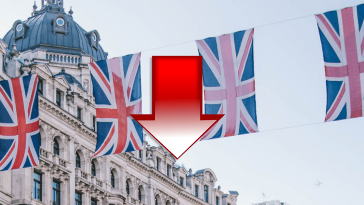 pokles uk