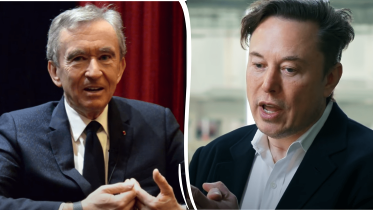 Elon Musk a Bernard Arnault