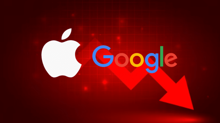 apple google pád