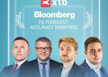 Hodnotenie FX Forecast agentúry Bloomberg: Analytici XTB znovu zaradení medzi svetovú špičku v odbore