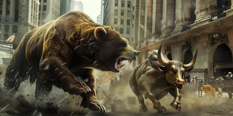 Medveď býk akcie wall street