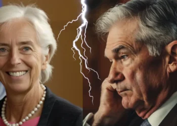 Lagarde ECB Jerome Powell Fed