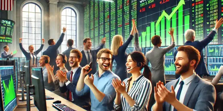 wall street akciové indexy sa zelenajú