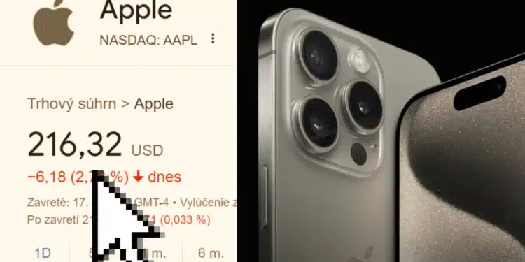 Akcie Apple prepad