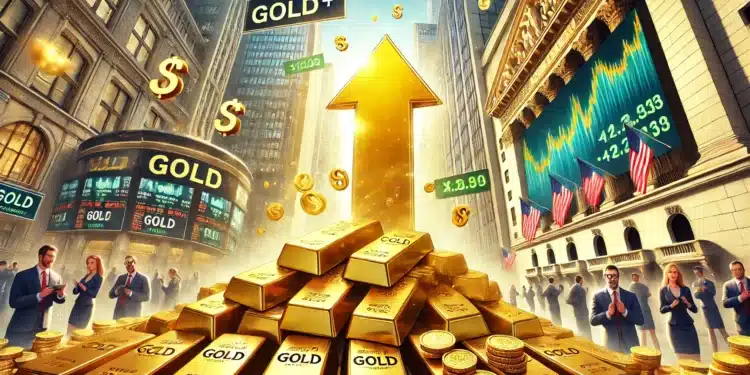 cena zlata na wall street