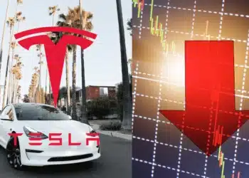 Tesla, pád akcií