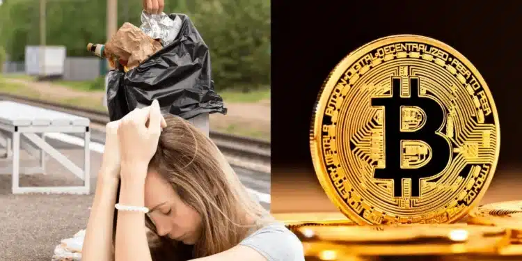 Vyhodený Bitcoin