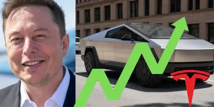 Elon Musk a rast akcii Tesla