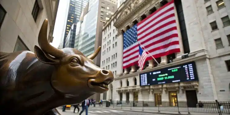 Býk na Wall Street, akciový trh