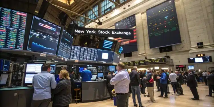 NYSE burza, akciový trh
