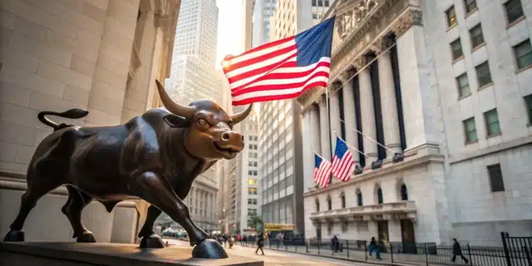 Býk na Wall Street, akciový trh