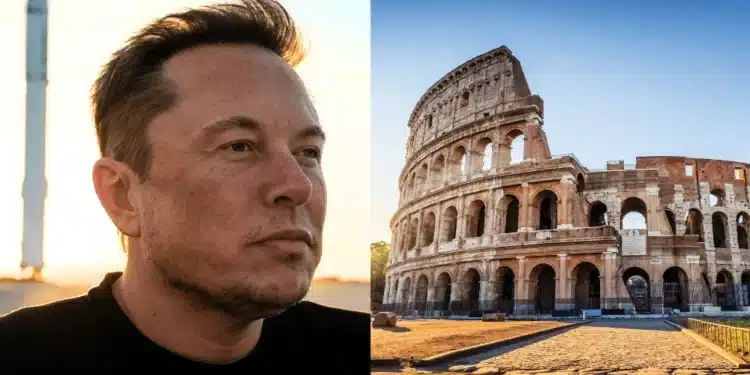 Elon Musk a Taliansko - ilustračný (AI)