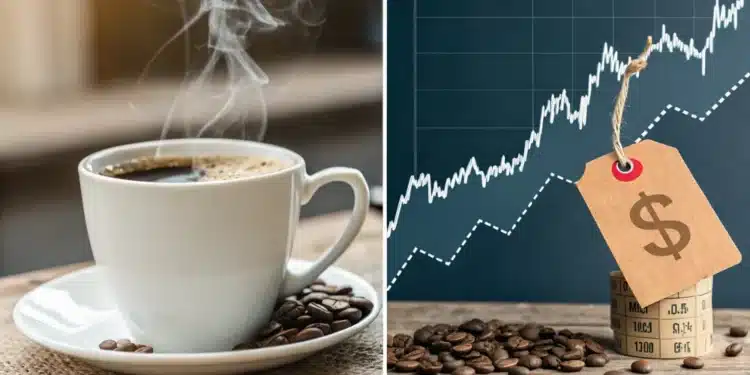 rast ceny kávy