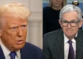 Donald Trump a Jerome Powell