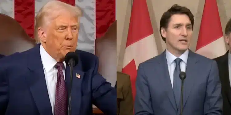 Donald Trump a Justin Trudeau