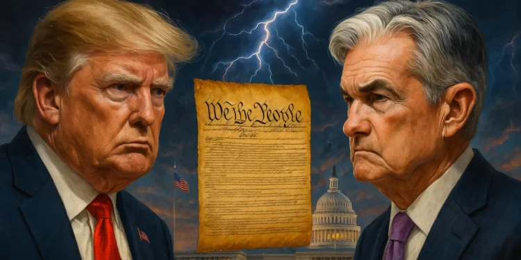 Jerome Powell a Donald Trump