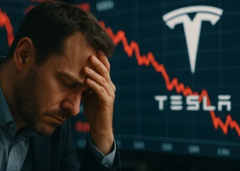 pád akcie Tesla