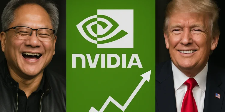 Nvidia, Huang a Trump