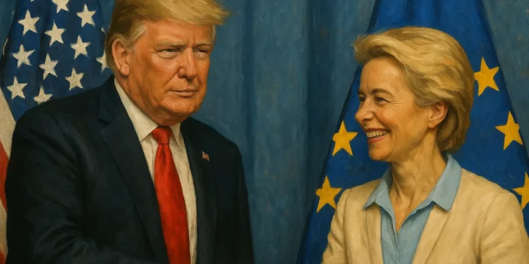 Ursula von der Leyen a Donald Trump