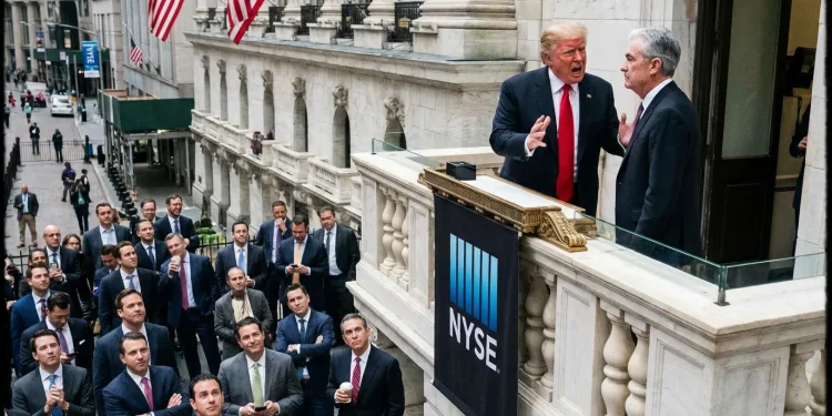 Trump Powell Wall Street