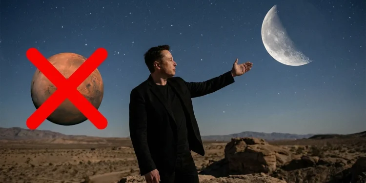 Elon Musk Mars Mesiac