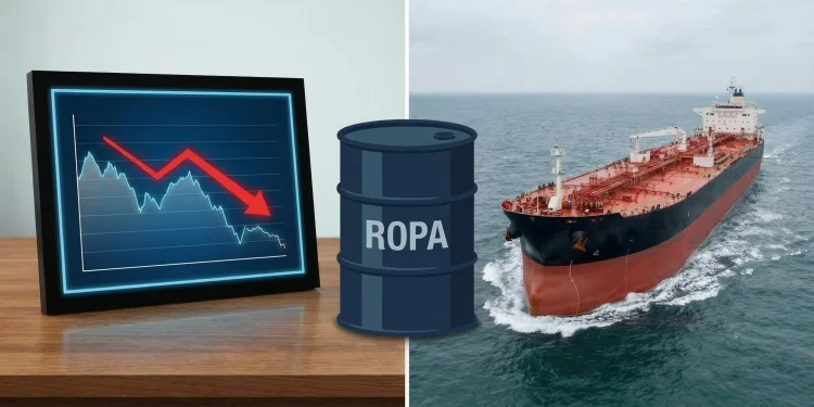 Ropa Pokles Tanker