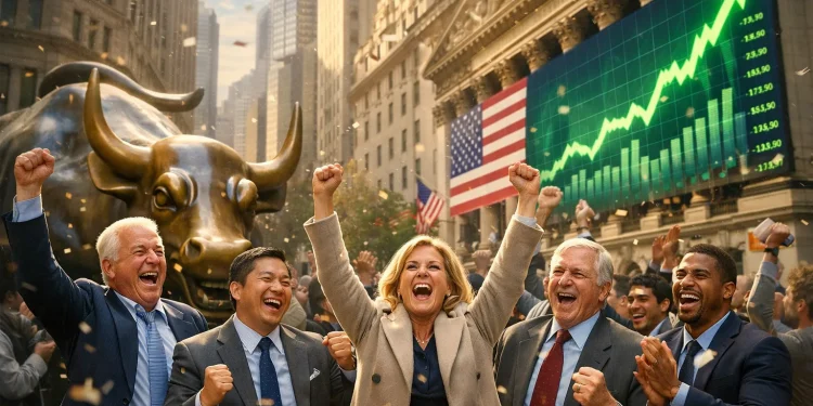 Rastúca trh na Wall Street