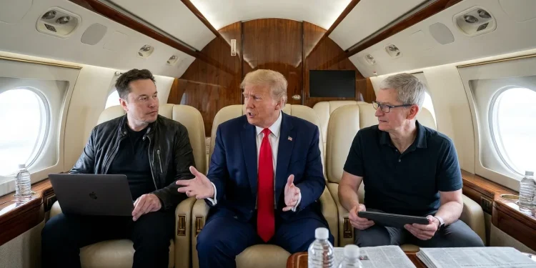 Trump Cook Musk Lietadlo