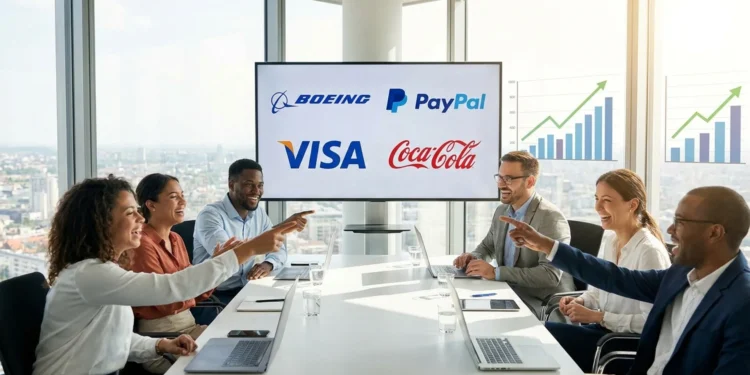 Boeing Coca Cola Visa PayPal Investori