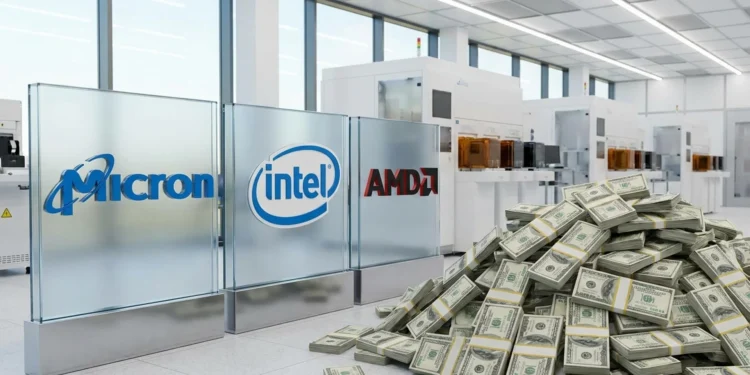 Micron Intel Amd Dolare