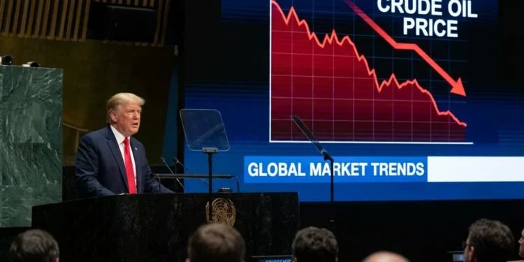 Donald Trump Ropa Pokles