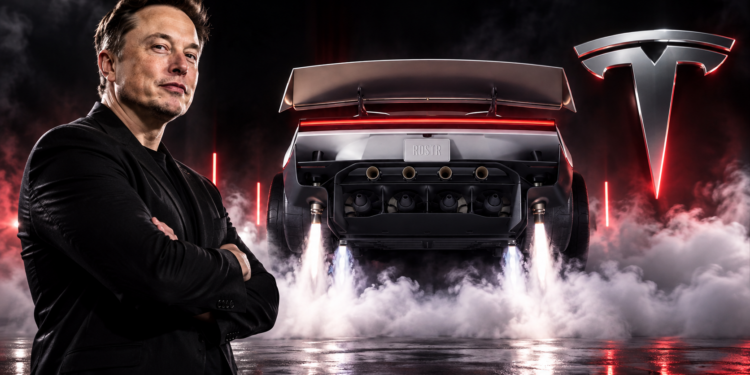 Musk roadster Tesla